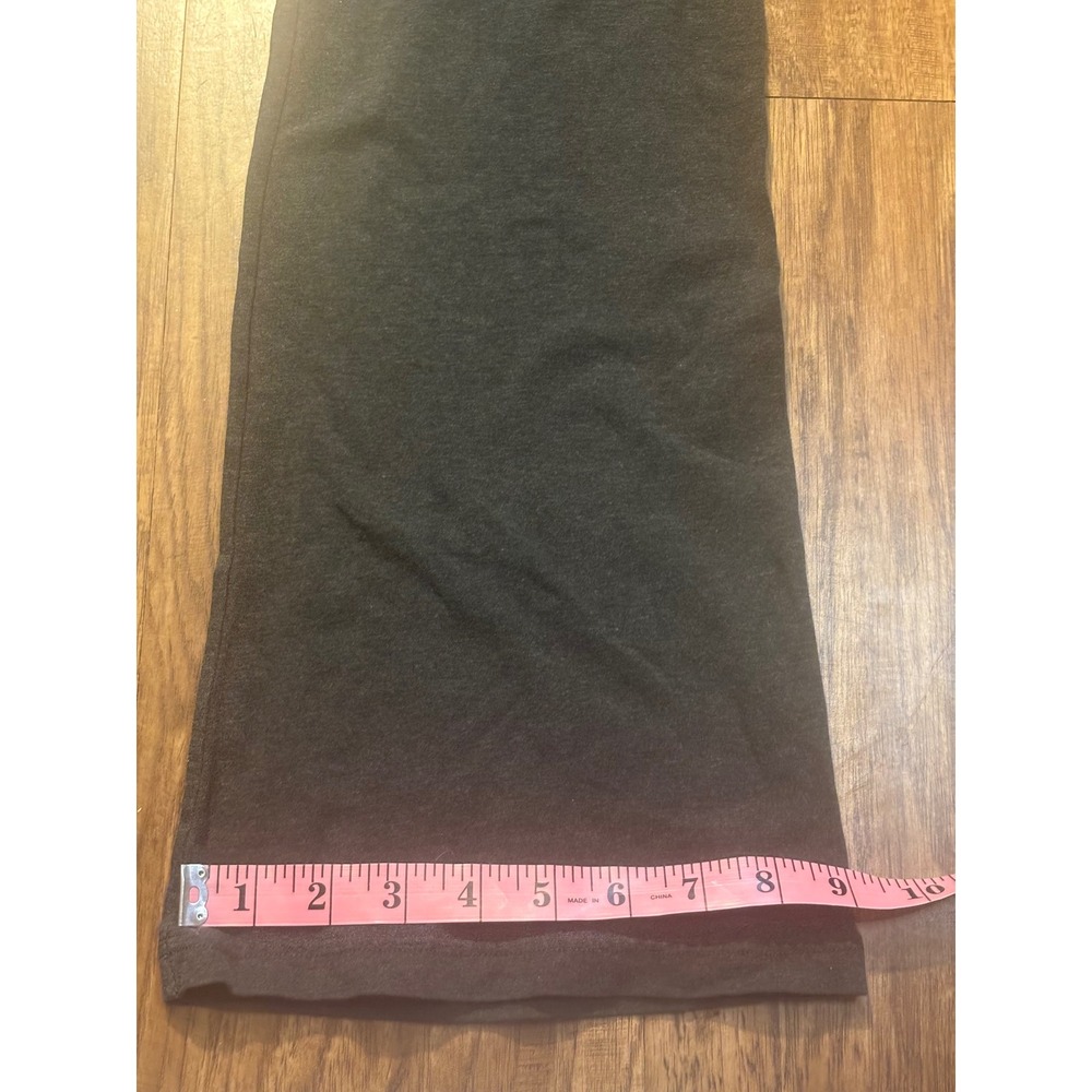 y2k spellout Aerie Foldover Waist Flare Yoga Pants women's Gray Size Medium - Picture 12 of 12